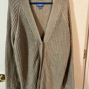 Simply, Vera Vera Wang women’s large Tan Beige Cardigan Sweater